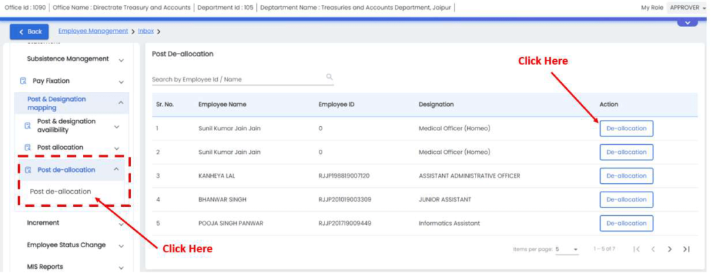 Post & Designation Mapping