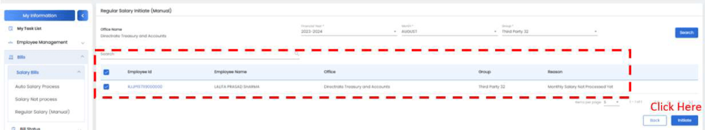 IFMS 3.0 Salary Bills