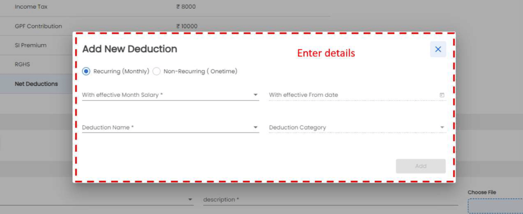 Salary Sanctions Allowance And Deduction