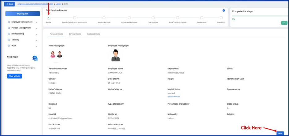 IFMS 3.0 Pension Online Process