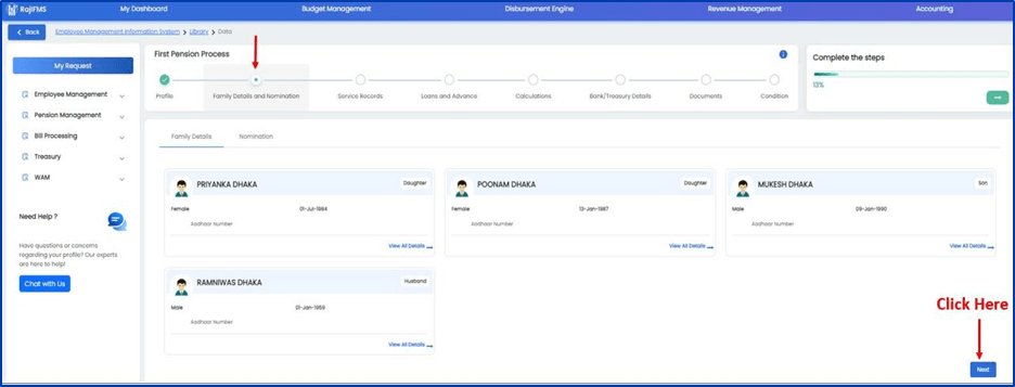 IFMS 3.0 Pension Online Process