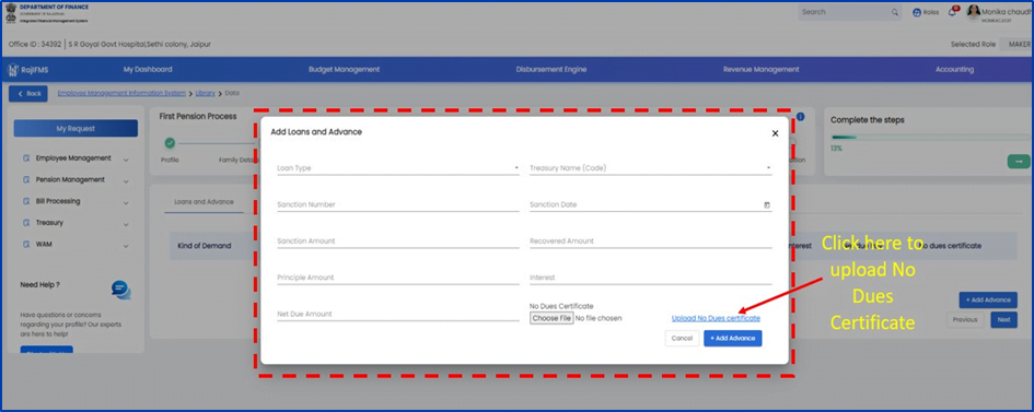 IFMS 3.0 Pension Online Process