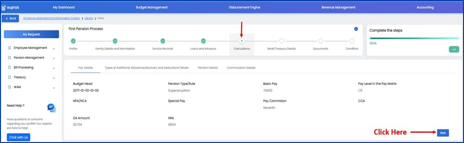 IFMS 3.0 Pension Online Process