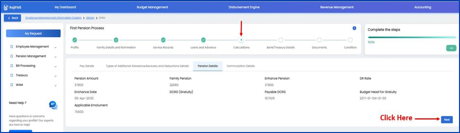 IFMS 3.0 Pension Online Process