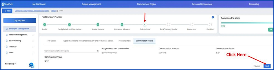 IFMS 3.0 Pension Online Process