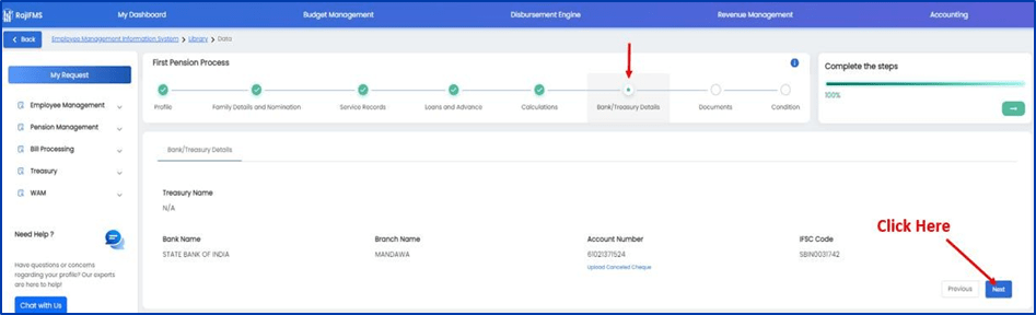 IFMS 3.0 Pension Online Process