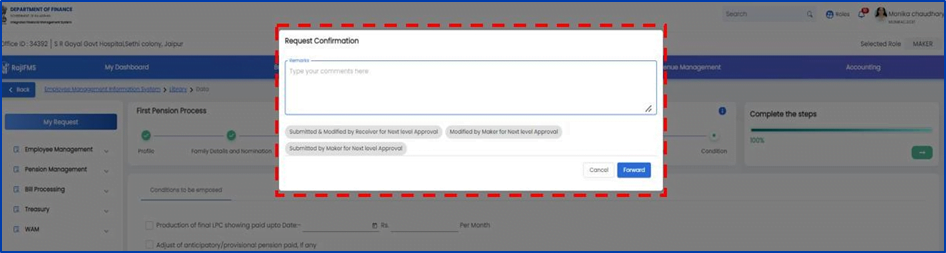 IFMS 3.0 Pension Online Process