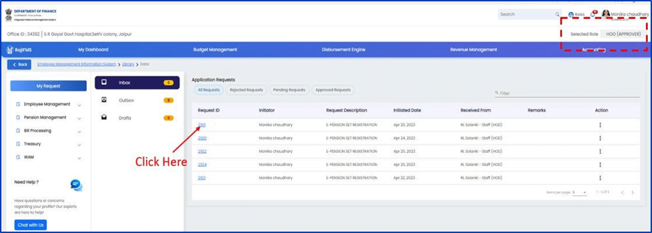 IFMS 3.0 Pension Online Process